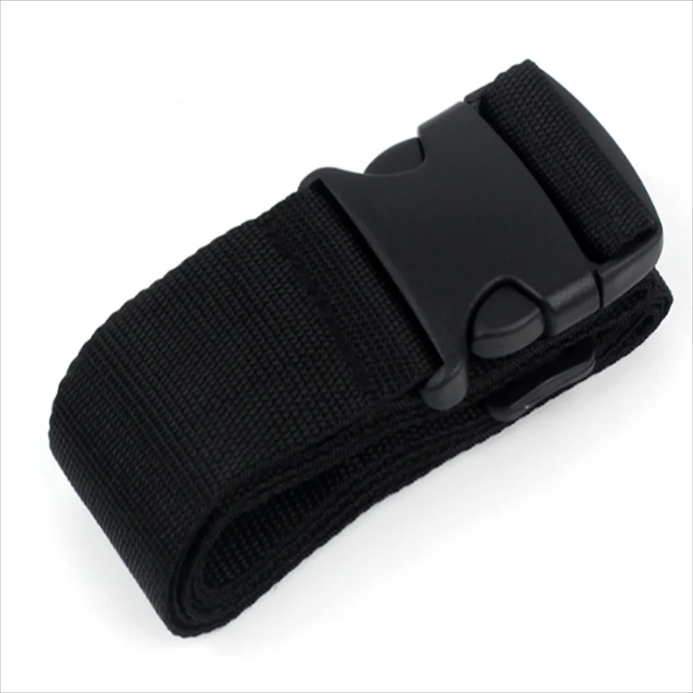 Bagageveilige Riem Verstelbare Reisaccessoires Één Woord Koffer Gesp Riem Bagageband Reiskoffer Accessoires: Black
