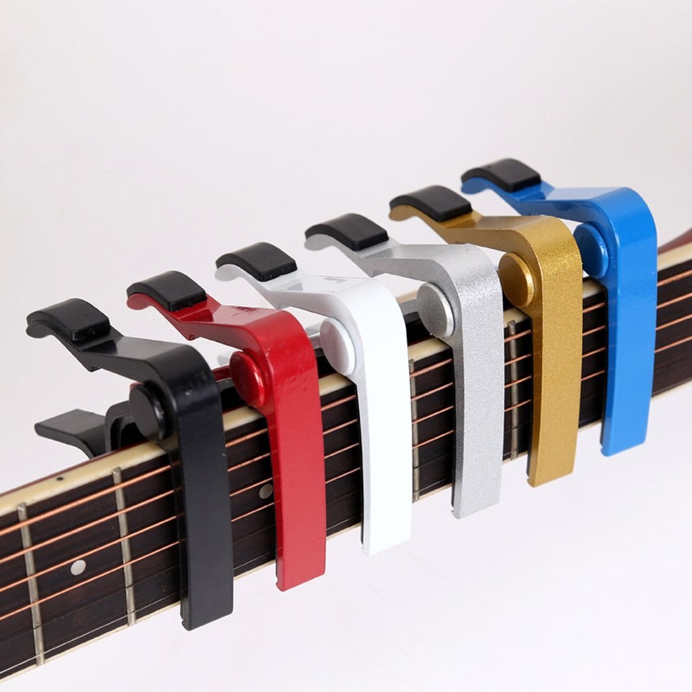 Aluminium Legering Metal Gitaar Capo Quick Change Clamp Key Akoestische Klassieke Gitaar Capo Voor Tone Aanpassen