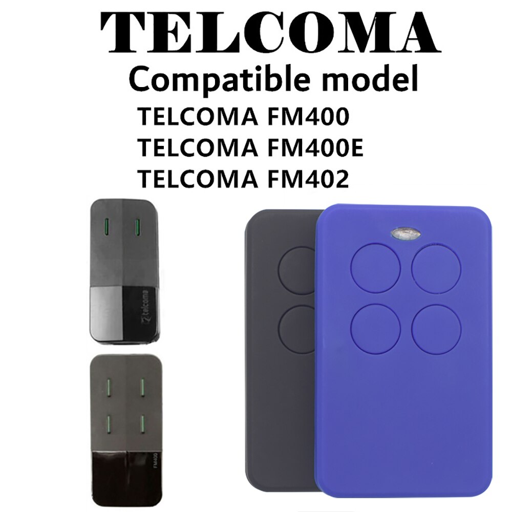 TELCOMA FM400 FM402 FM400E Remote Control Gate Remote Control TELCOMA Garage Door Remote Control 433.92MHz
