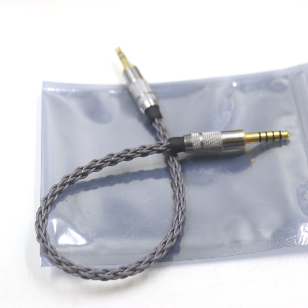 Hifi 4,4 mm naar 3,5 mm audiokabel Verzilverd 4,4 mm balans naar 3,5 mm aux-aansluiting Gebalanceerde audio-adapterkabel mannelijk naar mannelijk