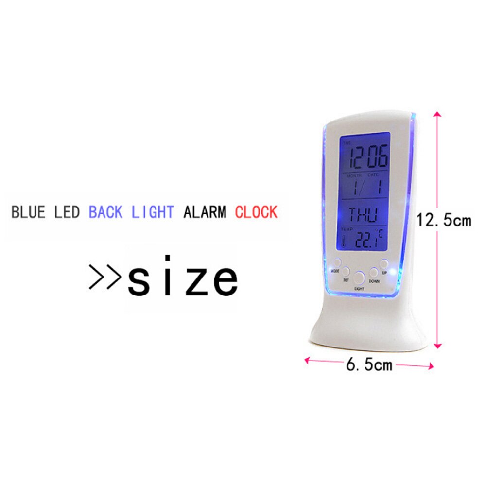 Digital Alarm Clock Large Display Multifunction for Bedrooms with Night light music alarm clock digital thermometer Reverse time