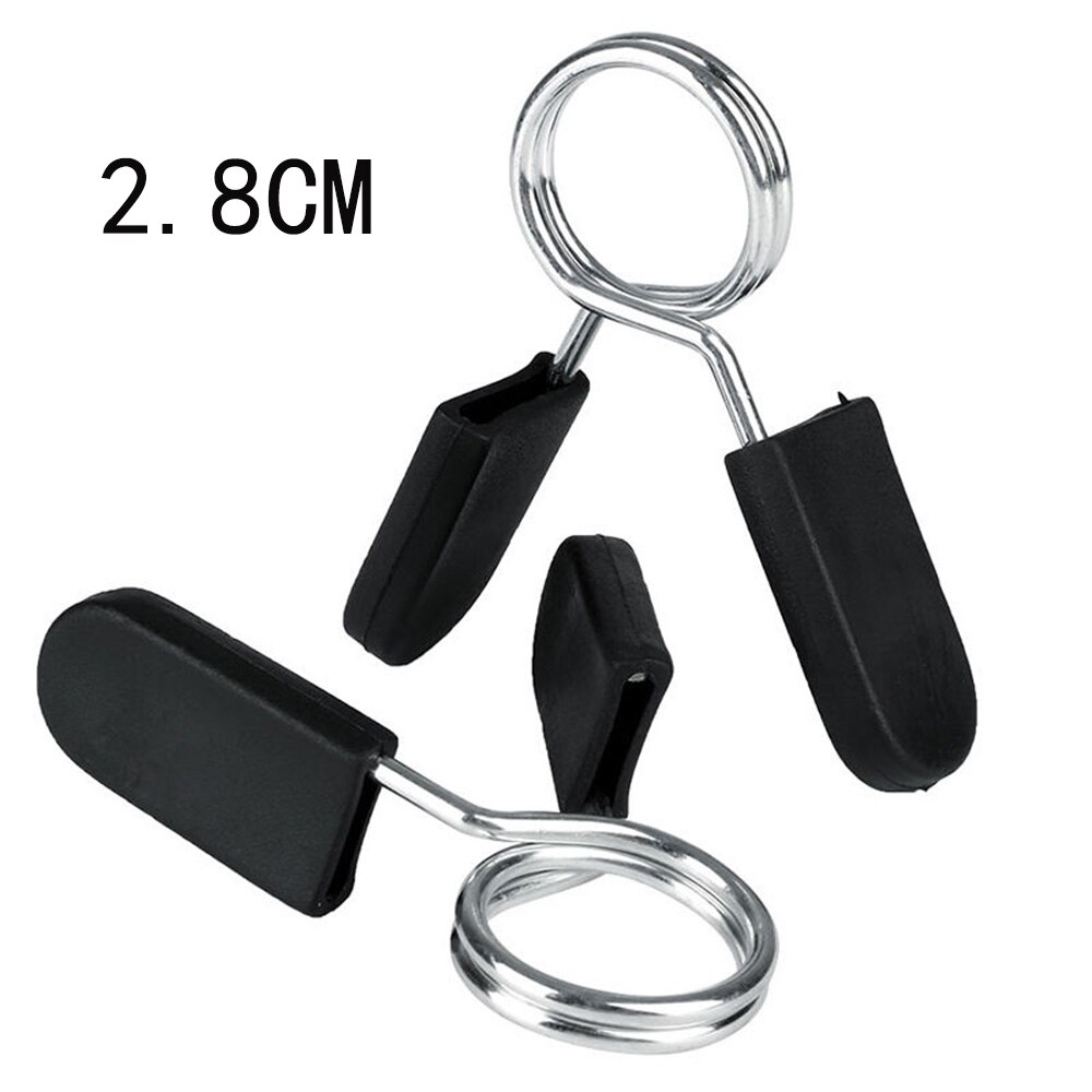 2 st skivstång gym styrkelyftstång hantel fjäder spänne lås klämma fjäder krage clips 28mm/30mm/50mm fitness tillbehör: 28mm