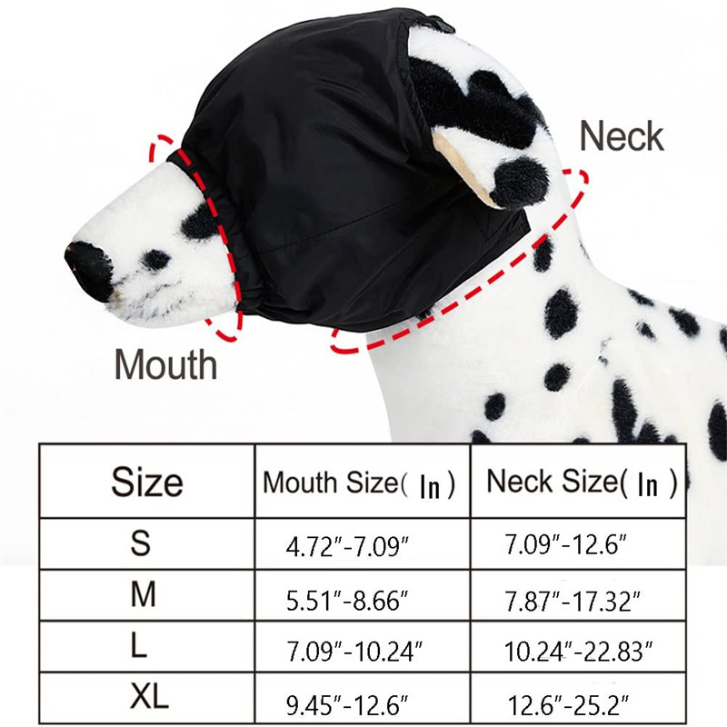 Dog Calming Cap Eye Mask Nylon Shading Pet Anxiety Mask Muzzle Dog Blindfold for Grooming Anti Car Pet Accessories