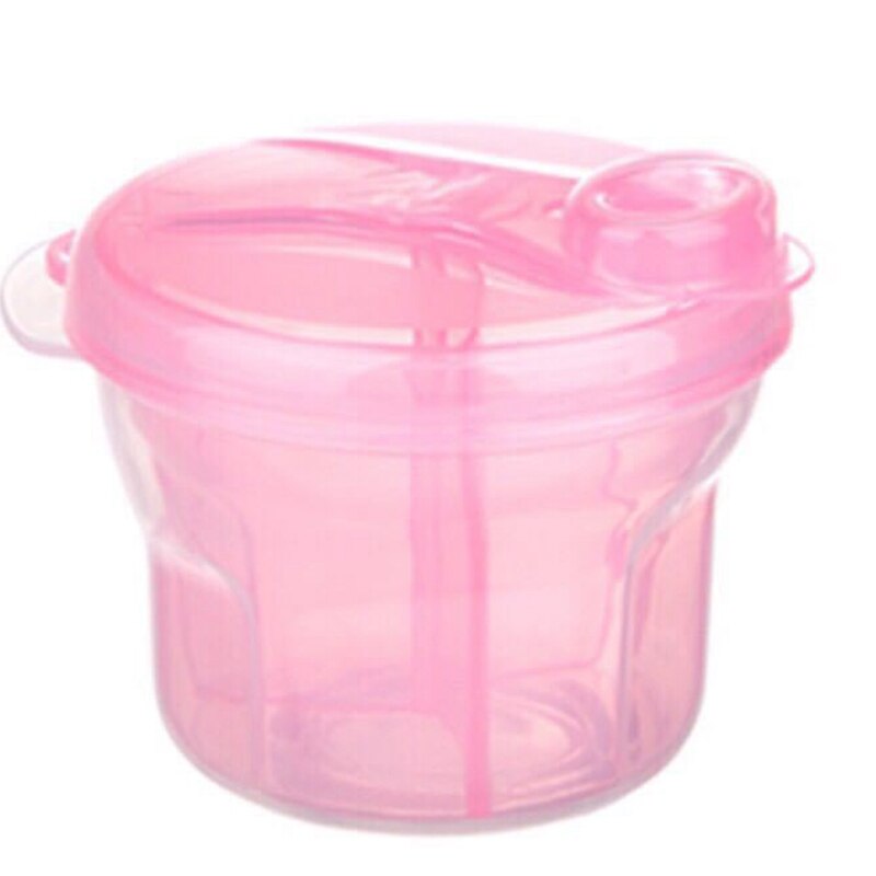 Protable Baby Milk Powder Dispenser Formula Storage Pot Infant Kids Food Storage Three Grid Rotation Milk Powder Snacks Cup: PK