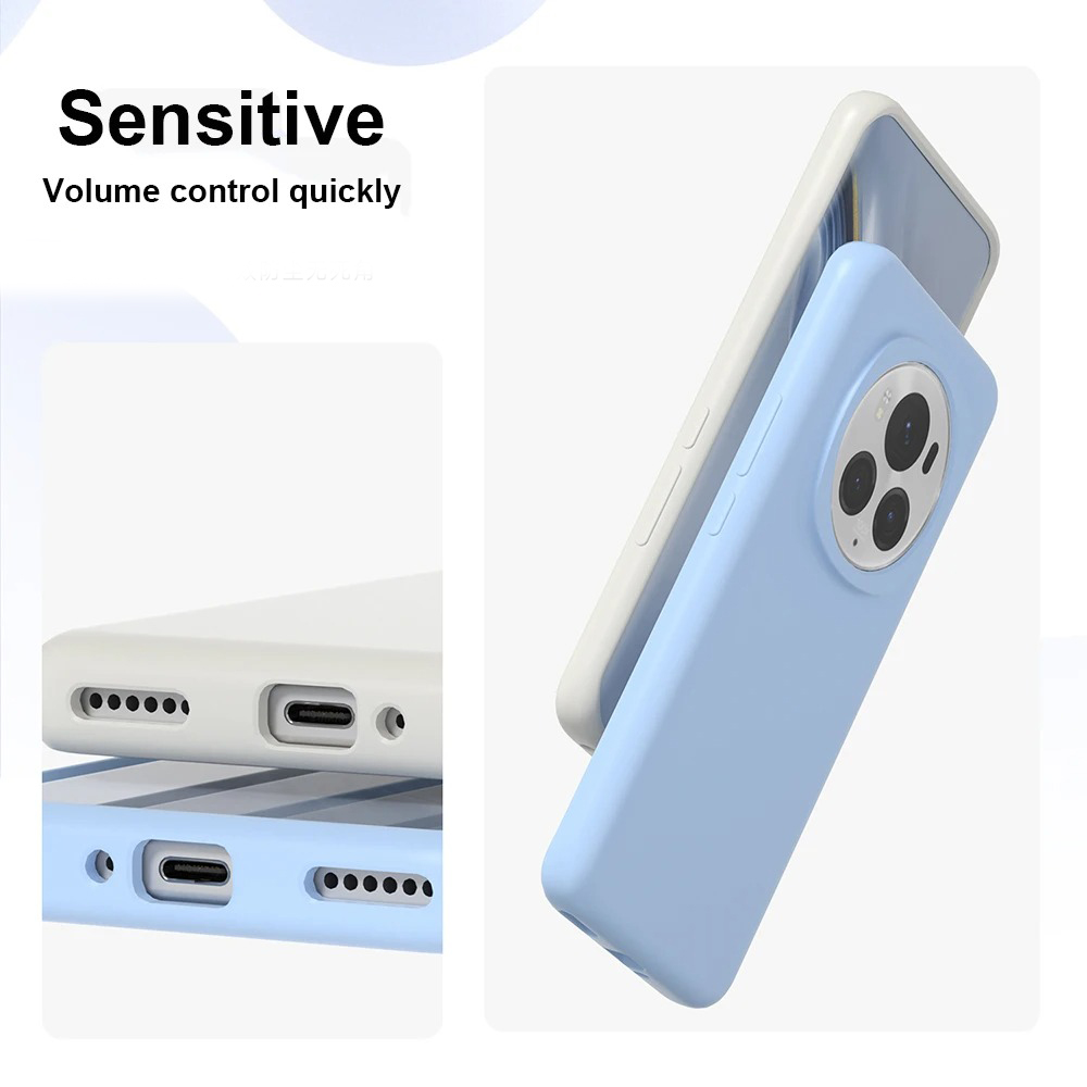 Para Honor Magic 6 Pro funda suave de silicona líquida Premium con flocado dentro de la carcasa protectora para Honor Magic6