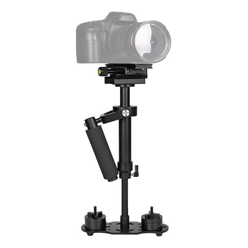 S60 Mini Handheld Stabilizer 2-3kg Bearing Anti-shake 40-60cm Height Adjustable Video Camera Steady Head for DSLR Camera