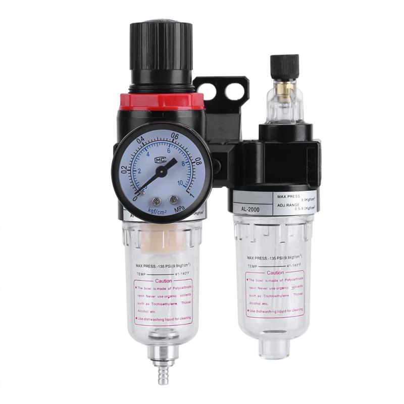 1/4 luftfilterregulator smøremaskine vandtryk kompressor fugtighedsfælde olie separator værktøjer