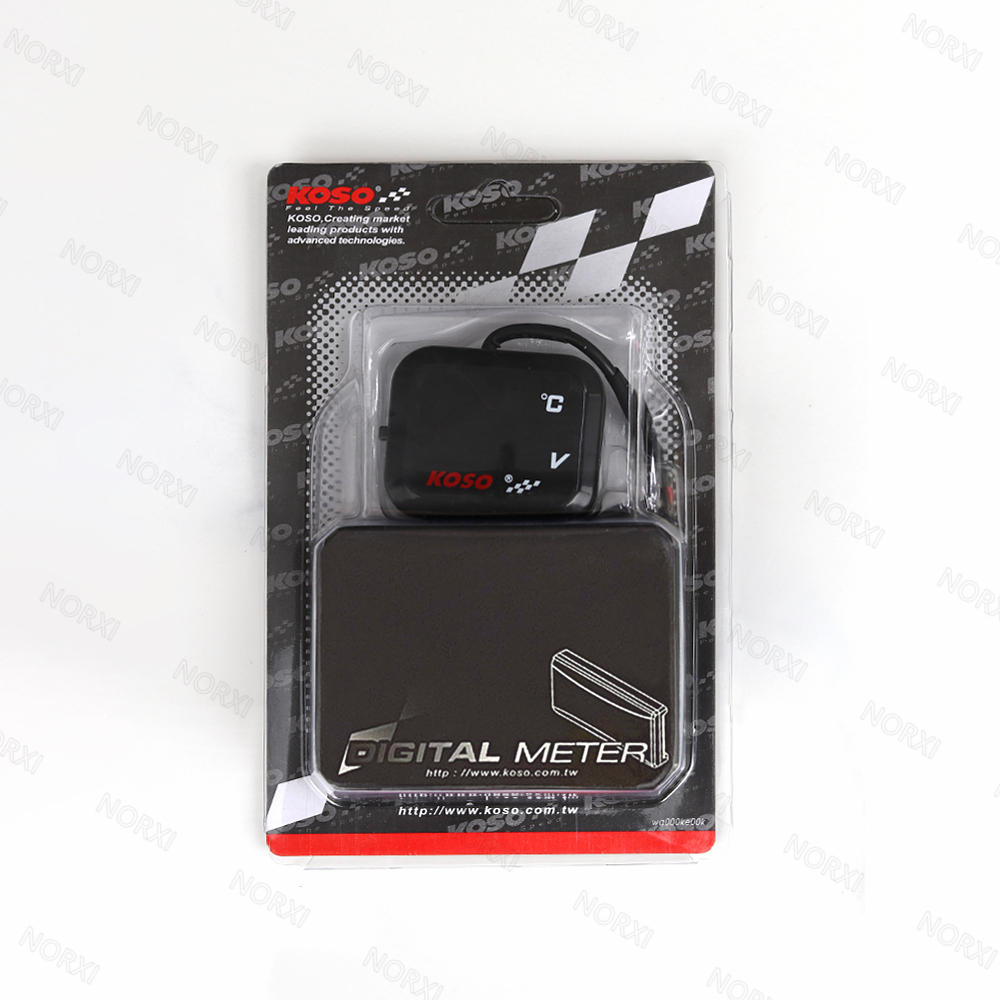 KOSO Motorcycle USB cylinder head temp Gauge Voltmeter Phone USB Charger Charging Waterproof for nmax cb500x temperature sensor