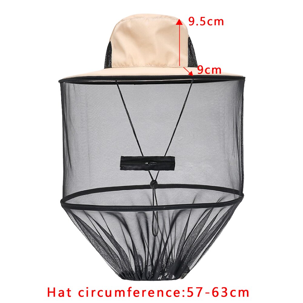 Sombrero antimosquitos plegable Unisex, gorra de pesca con malla oculta, repelente de insectos, protección de abejas, informal, protector solar, para exteriores