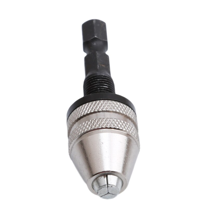 Adaptateur de changement rapide outil à queue hexagonale convertisseur 1/4 "pouces accessoires pour outils électriques 0.3-3.6mm mandrin de foret: Silver