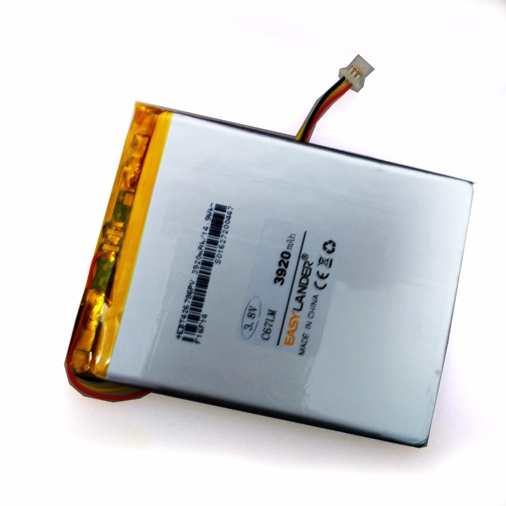 3,8 V 3920mAh batería para la gestion de DARWIN 3 4 C67LM e-book GESTION DE Carta2 C67ML C63ML T76ML T76SML C65ML C65HD T68