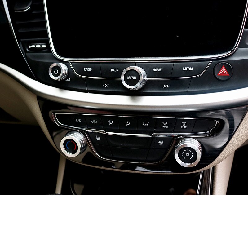 Lsrtw2017 for Opel Astra K Car Central Control Air Conditioning Switch Trims Interior Accessories: silver