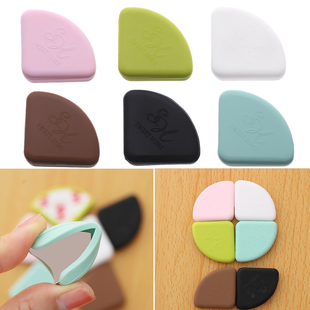 4Pcs/set Baby Safe Corner Protector Soft Silicon Table Desk Corner Guard Children Safety Edge Guards for Baby Kids Protection