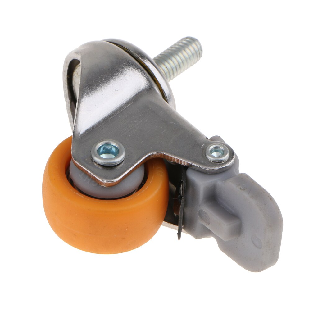 Svingbare trinsehjul trallemøbler styrehjul skruebrems 1 tommer