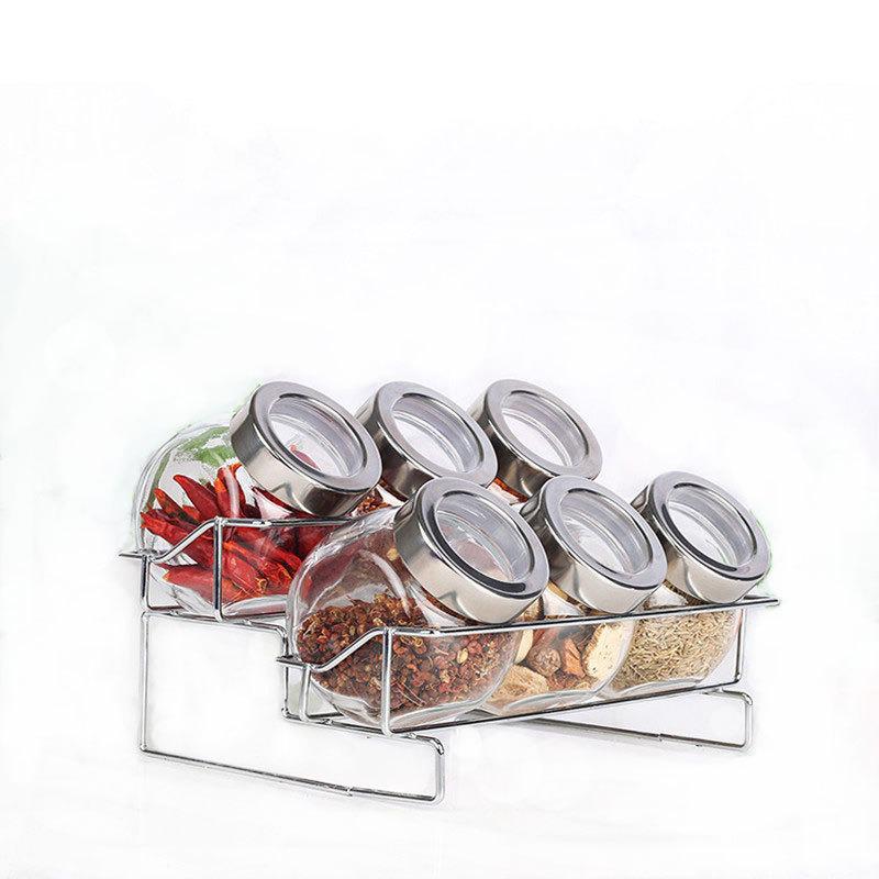 Fournitures de cuisine verre assaisonnement bouteille combinaison ménage scellé boîte d'assaisonnement pot à épices ensemble de stockage