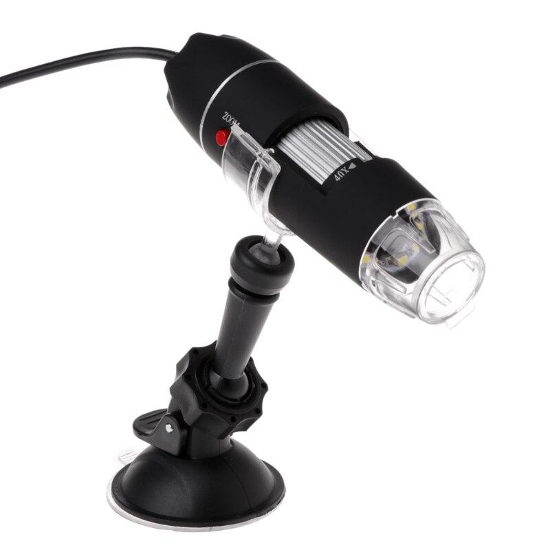 Portable Digital USB Microscope Camera 1000X 8 LED Light Handheld Suction Tool