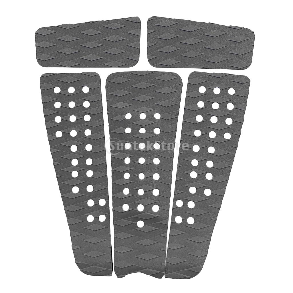 Juego de 5 unidades de almohadilla de tracción delantera de EVA adhesiva y antideslizante para tabla de surf, Skimboard, Kiteboard, SUP, Shortboard, Paddle Board