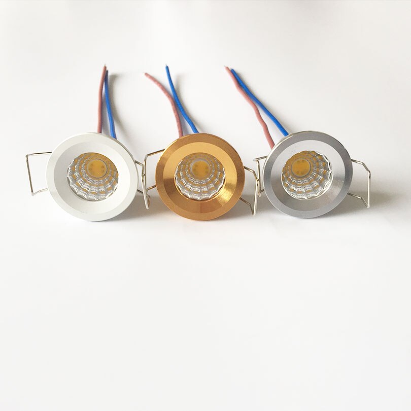 Led mini downlight under skåp spotlight 3w cob för tak infälld lampa  ac220v 230v 240v dimbara downlights aluminiumstomme