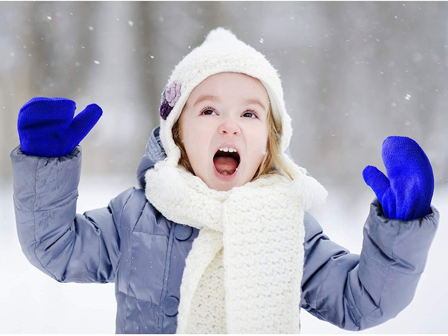3 Pairs Warming Infant Baby Cute Lovely Knit Mittens Girls Boys Of Winter Windproof Gloves baby accessories перчатки