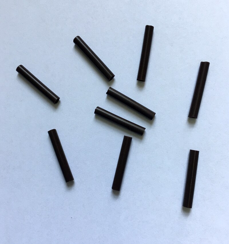 100 X Silicone Sleeves for Carp Fishings - Silicone Tube for Fishings- Brown / Dark Green Carp Fishing Accessories