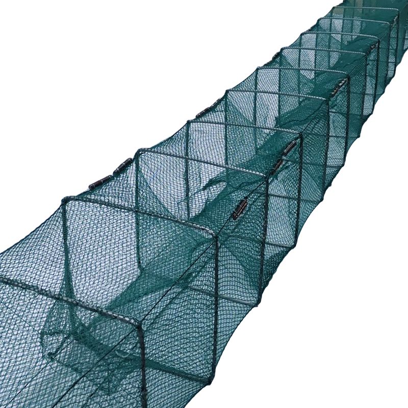 1.1m-20m Shrimp Cage Fishing Net Catcher Trap Foldable Crab Crayfish Lobster Fishing Net Cast Fishing Network Outdoor