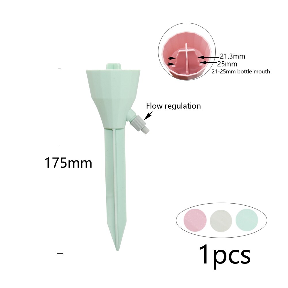 Nawadnianie kropelkowe podlewanie roślin narzędzie robić kwiatów regulowane kolce stożkowe rośliny doniczkowe podlewanie w pomieszczeniach system nawadniania ogrodu: żółty