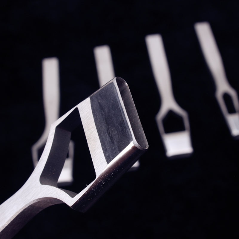 Leather Craft Belt Band Oval Hole Punch Tools Stitching diy strap oblate Cutter chisel Tools/set