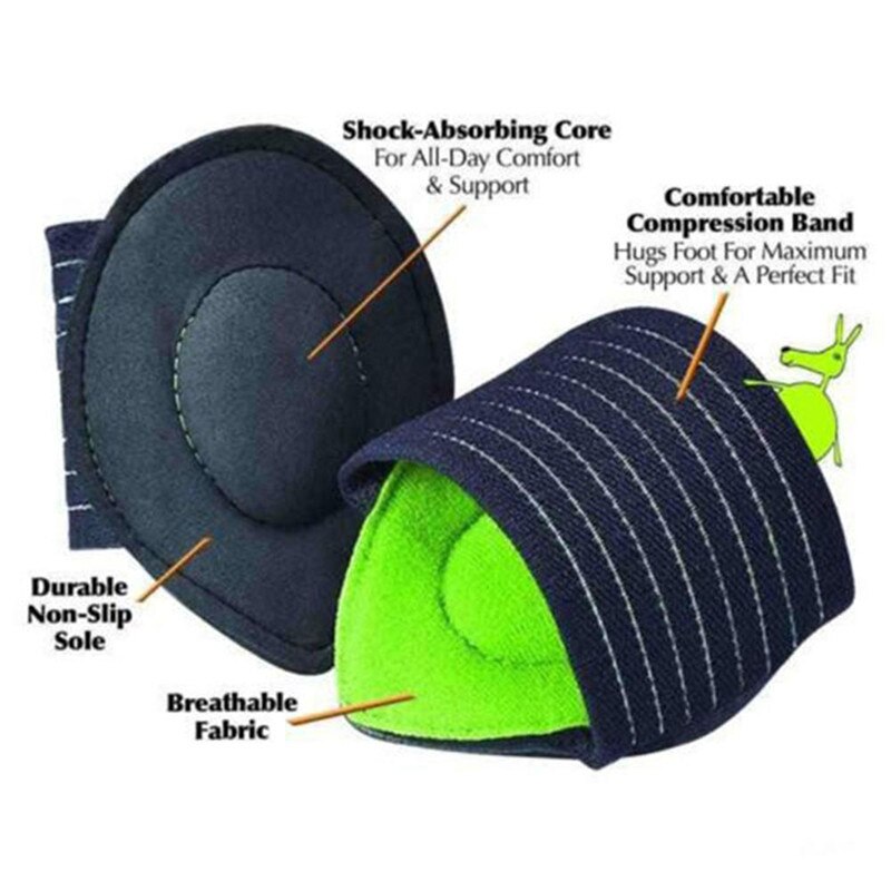 1 Paar Strutz Cushioned Arch Voet Ondersteuning Verlagen Fasciitis Plantaris Pijn Correctie Night Voetverzorging Corrector Duim Goodnight