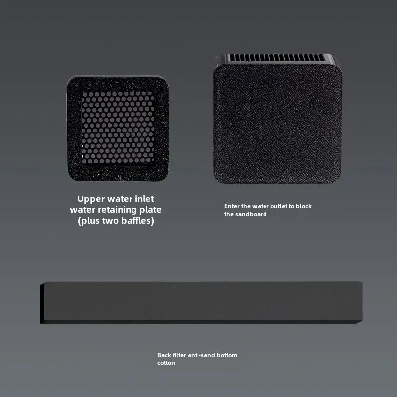 For Xiaomi Mijia smart aquarium modification backplane bottom stickers import and export accessories aquascape sand blocking: light green