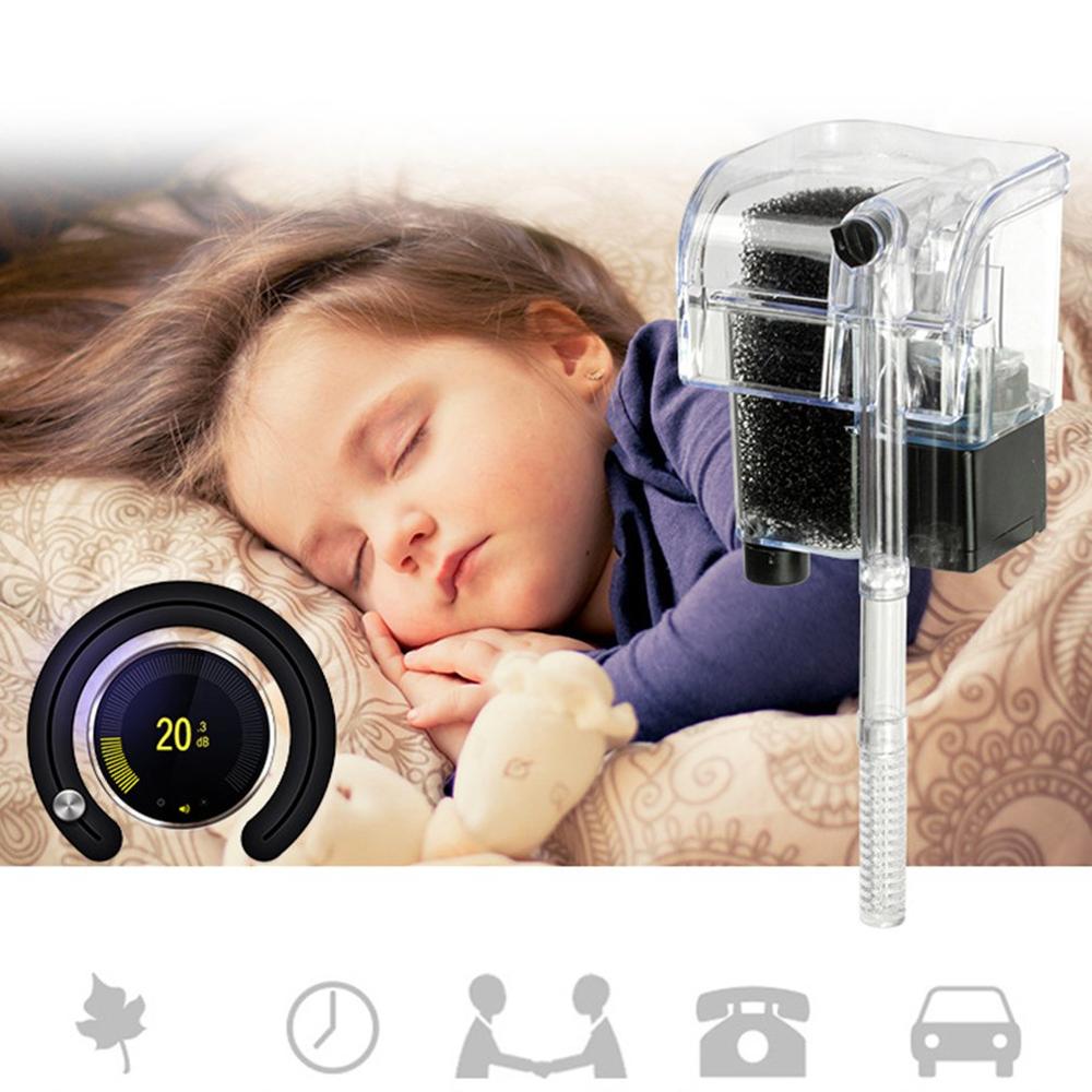 Aquariumfilter waterval zuurstofcirculatiepomp stille aquarium waterfilterpomp voor aquarium 3w biologische filter