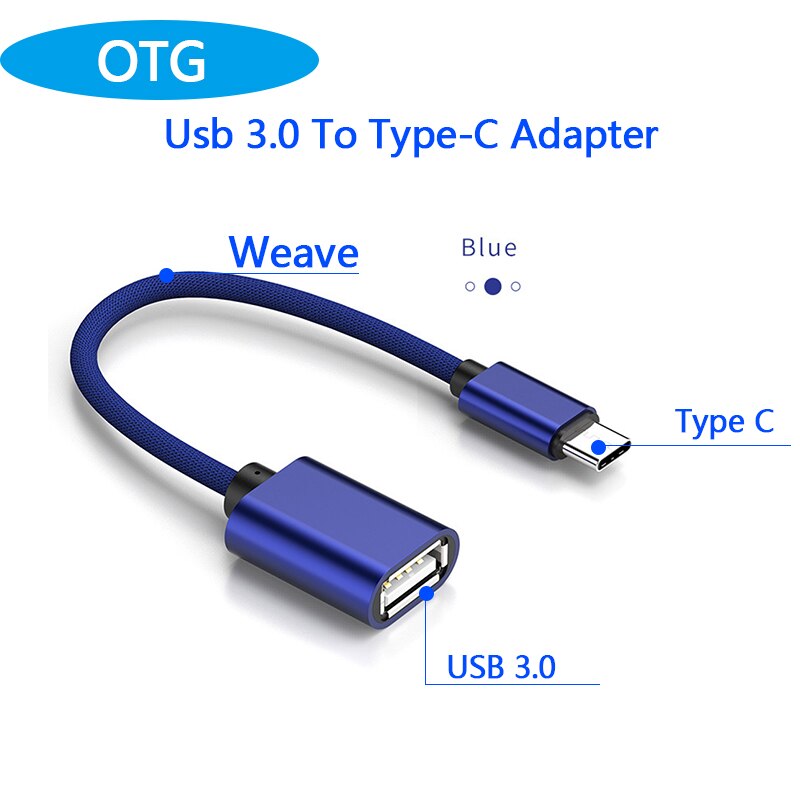 Tipo C OTG Cavo Adattatore per Samsung S10 S10 + Xiaomi Mi 9 Un plus. Android MacBook Mouse Gamepad Tablet PC di Tipo C OTG Cavi USB: 2