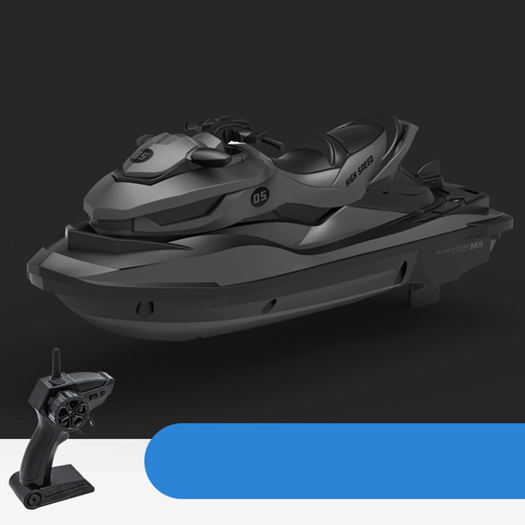 RC Motorboat RC Boat High Speed Remote Control Boat for Pools Lakes 2.4Ghz: Gray