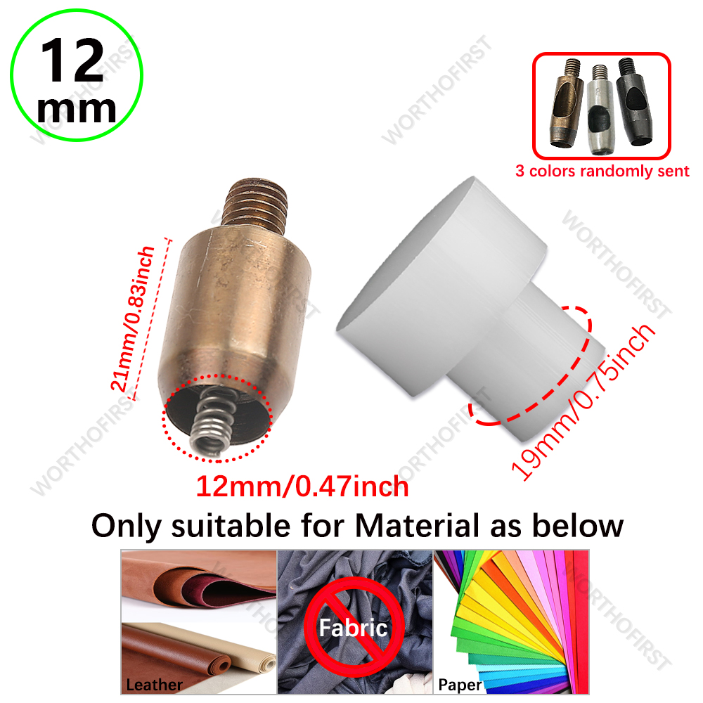 Agujero perforador de cuero y ojal, troqueles de instalación para prensa manual, molde para cortinas, zapatos, artesanía de cuero, accesorios de costura