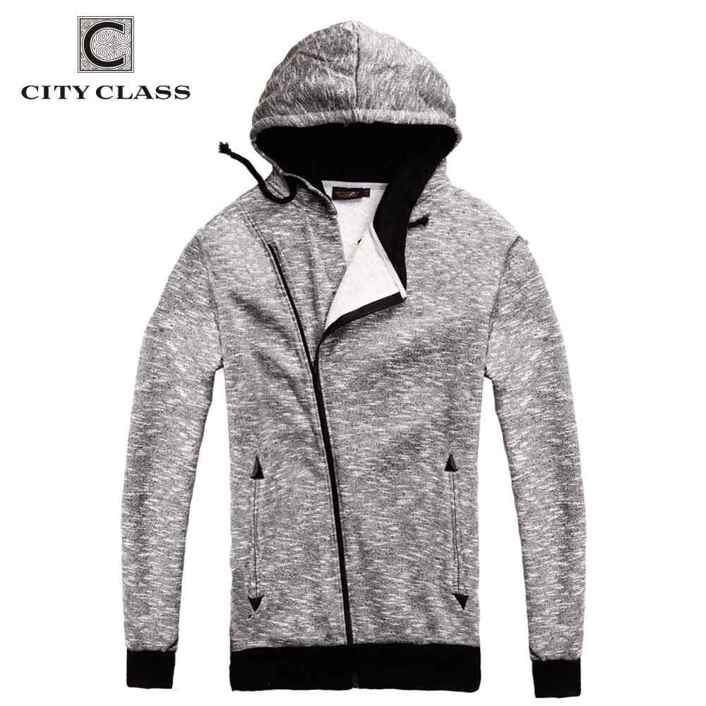 CITY CLASS printemps automne pulls à capuche pour hommes de vêtements Harajuku Hip Hop Sweatshirts pour vêtement d'extérieur pour homme fermeture à glissière Oblique 2662: M