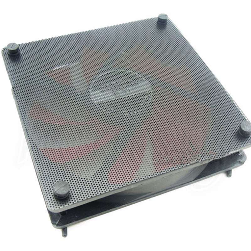 5 stk/parti skærbar sort pvc pc ventilator støvfilter støvtæt kabinet computer mesh 120mm