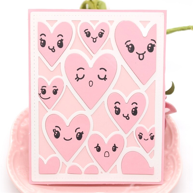 KLJUYP Heart-shaped Frame Metal Cutting Dies Scrapbook Paper Craft Decoration dies scrapbooking