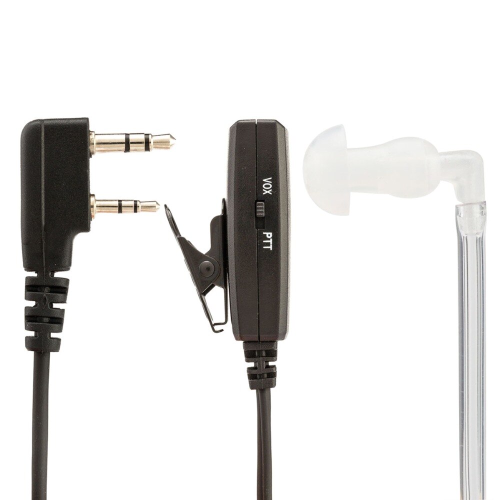 Abbree VOX 2 Pin Air Acoustic Tube Earpiece Headset for Kenwood Baofeng UV-5R UV-82 BF-888S TYT Walkie Talkie Two Way Radio