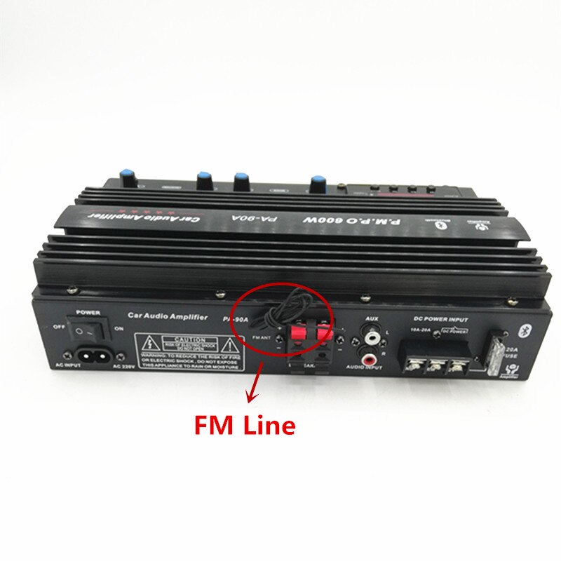 600W 12V 220V 2-Channel Bluetooth Car Amplifier Dual-use High-Power Auto Amplifiers With Remote Control