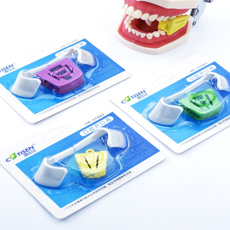 Tandheelkundige Orthodontische Materialen Orale Siliconen Bite Pad Tandheelkundige Mond Prop Tong Guard Kit S/M/L Tandheelkunde Mond opener 3Pcs/Kit