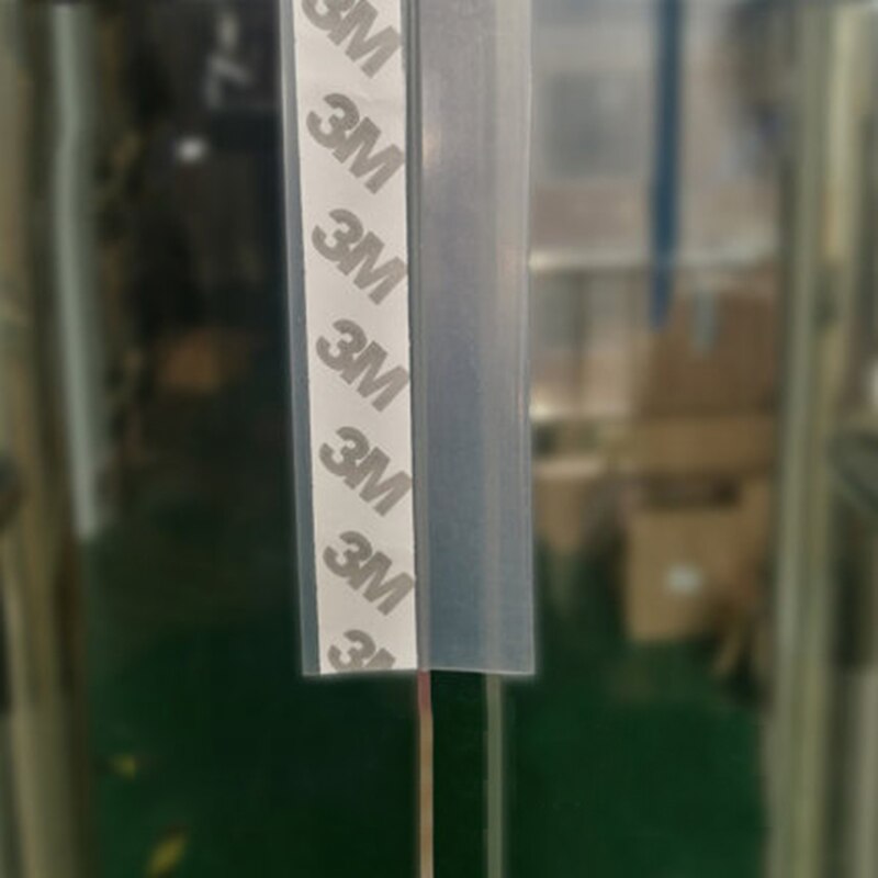 Vejrstripping selvklæbende silikone dørudkast prop vandtæt forsegling strip til dør & vindue gennemskinnelighed