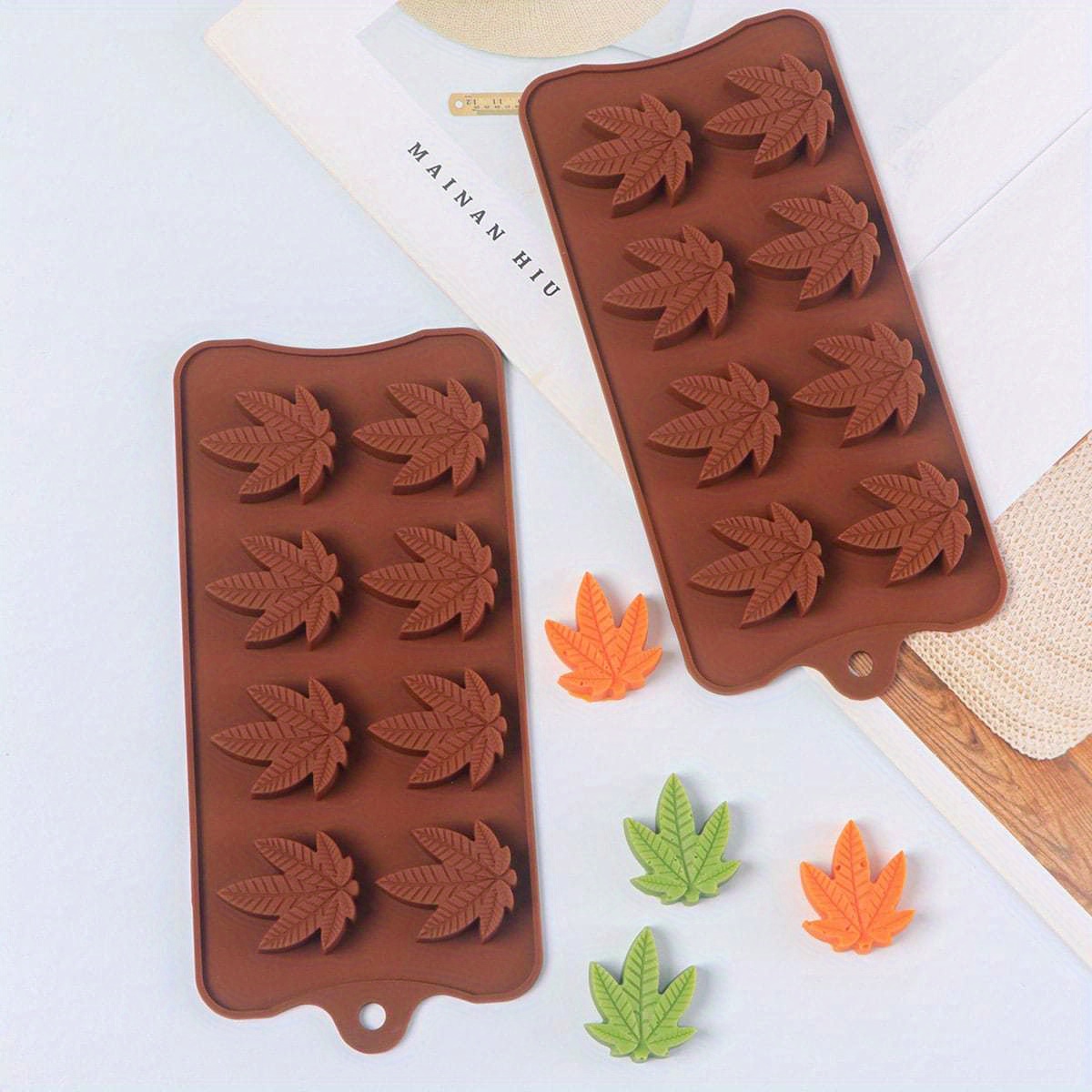 1/2/3 stuks, siliconen bakvorm, esdoornblad chocoladevorm trays, food grade ijsvorm, bakvorm: Chocolade