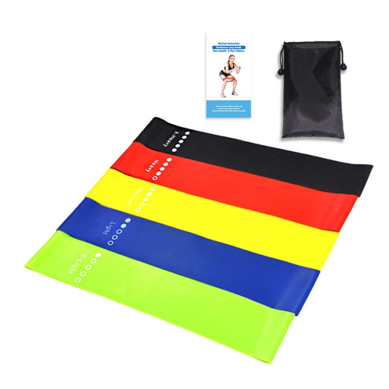 5 Packs Resistance Loop Bands, Resistance Exercise Bands for Home Fitness, Stret