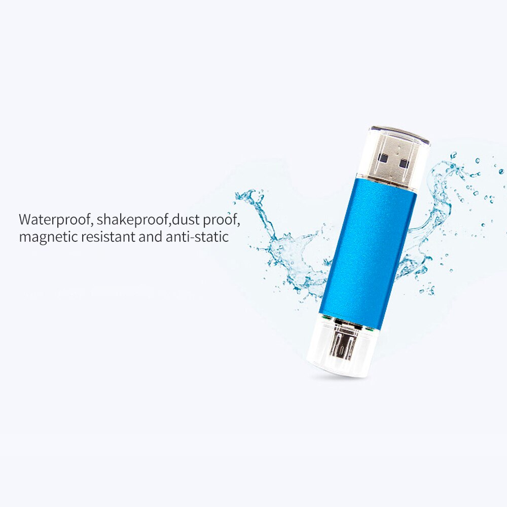 Yvonne  yt601-2 usb 2.0 u- schijf 128gb otg dubbele poorten multifunctionele usb-stick voor telefoon/pc/laptop zwarte stick