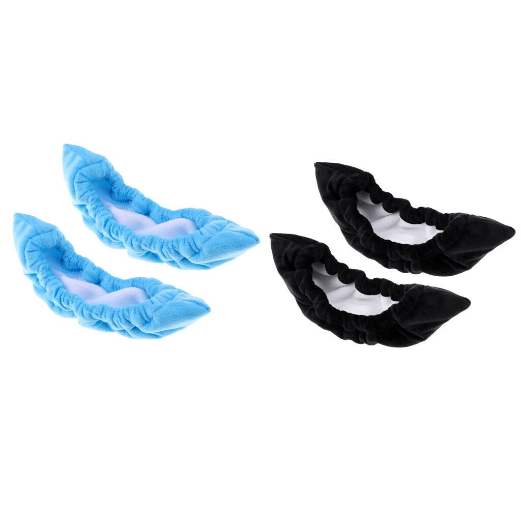 2 Pairs Skate Blade Covers - Durable Terry Cloth - Ice Hockey & Figure Skating - One Size
