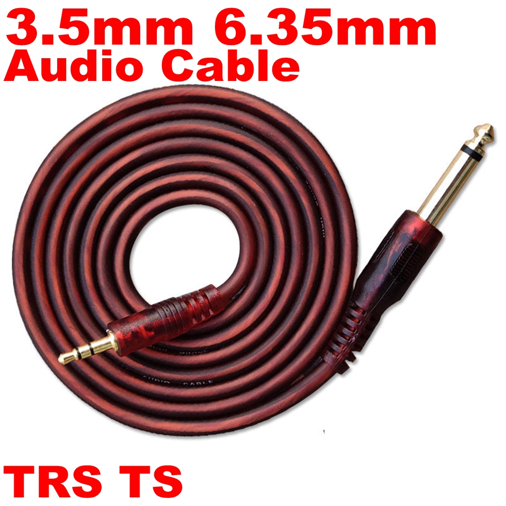 1 Stuks 6.5 Naar 3.5 Jack Aux Kabel Adapter Voor Speaker Gitaarversterker Trs Audio Kabel Jack 3.5Mm Tot 6.5Mm Audiokabel Auxiliar
