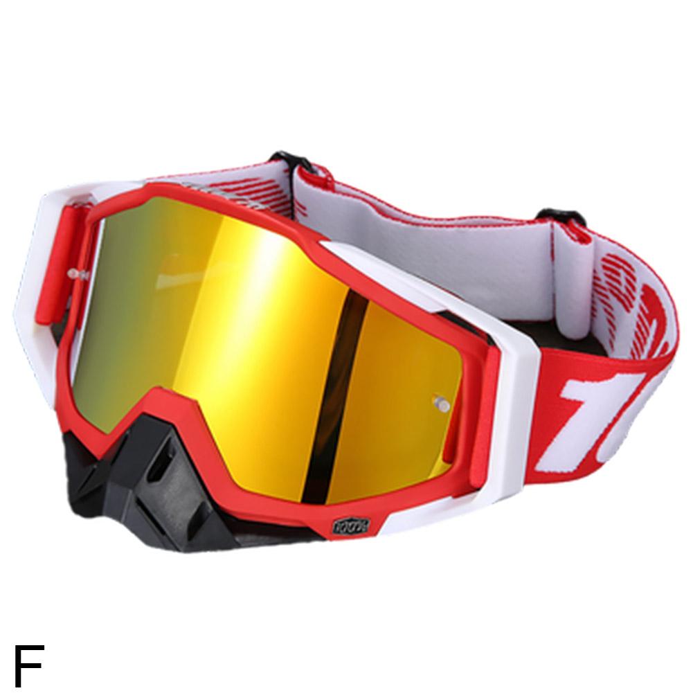 Mannen en vrouwen winddichte bril motorbril motorcross stofdicht racen fietsen skiën bril outdoor off-road fietsbril: Blauw
