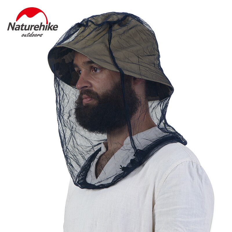 Naturehike Vissen Caps Muggen Hoofd Helm Netto Mesh Insect Slip Masker Hoofd Netto Outdoor Sport Anti Mosquito Camping Hoed