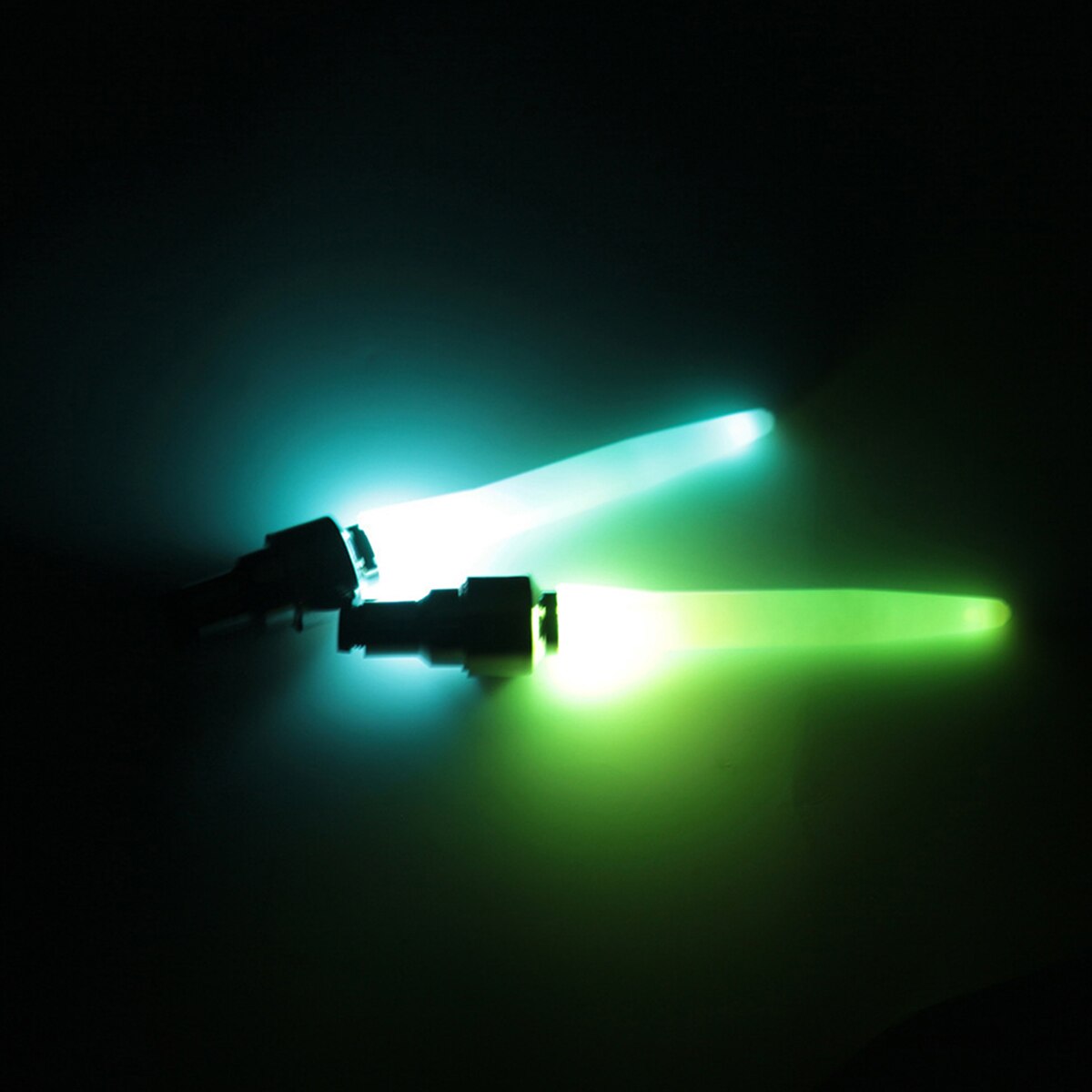 Luces LED para rueda de motocicleta, cubiertas de válvula de neumático para bicicleta de montaña, radios nocturnos, luz para neumáticos de Motor, Uds.: B GREEN