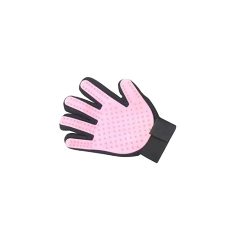 Kat Haar Handschoenen Siliconen Handschoenen Hond Haar Handschoenen Kat Haar Handschoenen Huisdier Schoonmaken Handschoenen Massage Borstel: Pink / Right hand