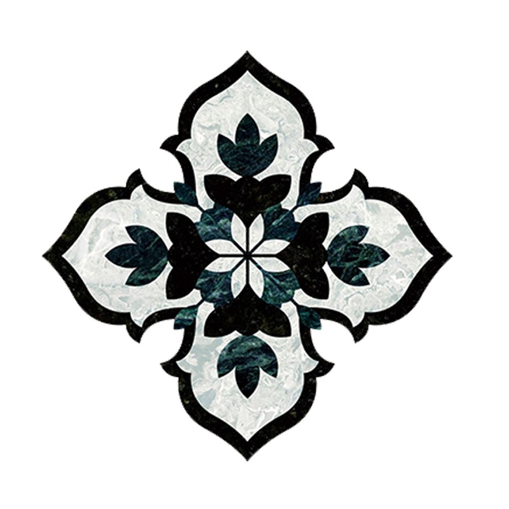 PVC étanche carrelage autocollant dosseret Applique 15 pièces décor à la maison salon multicolore lisse 8*8cm salle de bain cuisine Durable: N